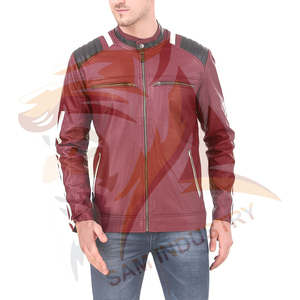 Factory Made Premium Quality <b>Lightweight</b> <b>Men</b> Leather Winter <b>Jacket</b> Wholesale Price New Style <b>Men</b> Leather Winter <b>Jacket</b> - Product Image 4