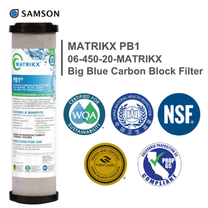 Filtre à charbon actif Big Blue Carbon Block MATRIKX PB1 06-450-20 20 pouces - Product Image 5