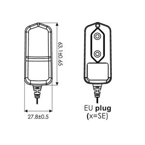 Adaptador de corriente médico de montaje en pared 2xMOPP 4W 3V 1.33A EU con cable de salida de 1.5M - Product Image 2