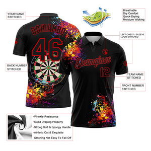 เสื้อโปโลพิมพ์ลายซับลิเมชั่นสำหรับผู้ชาย เสื้อผ้ากีฬาน้ำหนักเบา โรงงาน OEM คุณภาพสูง เสื้อโปโลพิมพ์ลายซับลิเมชั่นสำหรับผู้ชาย OEM จัดส่งรวดเร็ว - Product Image 5