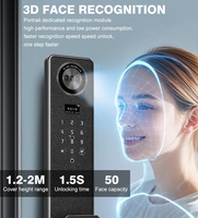 Système de sécurité domestique, serrure de porte intelligente à reconnaissance faciale 3D, application Tuya, empreinte digitale, reconnaissance faciale, serrure de porte électronique sans clé pour la maison