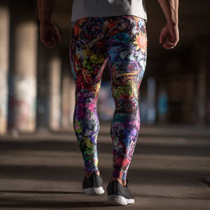 Leggings de Compresión Sublimados Personalizados para Hombre, Ropa Deportiva de Yoga, Leggings Estampados para Entrenamiento y Fitness - Product Image 3