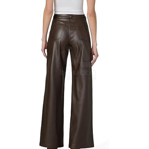 Pantalon en cuir pour femme 2026 – Hiver, haute qualité, respirant, écoresponsable, taille haute, coupe droite, personnalisable, faible MOQ - Product Image 3