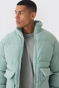 Blouson matelassé premium pour homme – Veste décontractée d'extérieur coupe-vent avec fermeture éclair et poches latérales pour l'hiver - Product Image 4