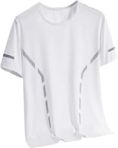 Camiseta Deportiva Vintage de Secado Rápido para Hombre, Cuello Alto Elástico, Color Sólido, 180g, para Gimnasio y Actividades al Aire Libre - Product Image 1