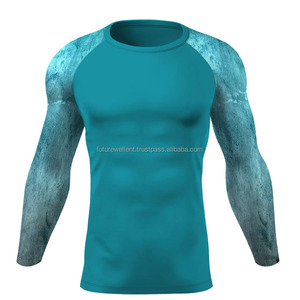 Rash Guard à manches longues de haute qualité pour hommes nouveauté Rash Guard imprimé personnalisé multifonctionnel - Product Image 2