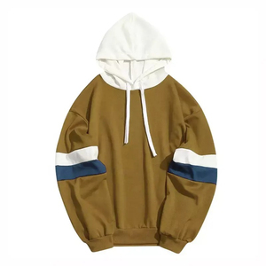Sudadera con Capucha Color Block para Hombre, Casual, de Forro Polar, Manga Larga, con Cordón Ajustable, Estilo Urbano, Bolsillo Canguro, Ropa Unisex - Product Image 2