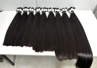 Extensiones de Cabello Humano Azura 100% Virgen con Doble Trama a Máquina, Grado Remy, Estilo Ondulado Natural, Precio de Fábrica de Vietnam