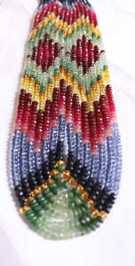 สร้อยคอลูกปัดแก้วทำด้วยมืออันประณีตมีสีสันสดใสผิวเรียบเนียนและการออกแบบที่หรูหราสำหรับสวมใส่ในชีวิตประจำวันและพิเศษ - Product Image 2