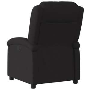 Fauteuil de massage inclinable en contreplaqué noir avec revêtement en polyester noir et structure métallique - Product Image 4