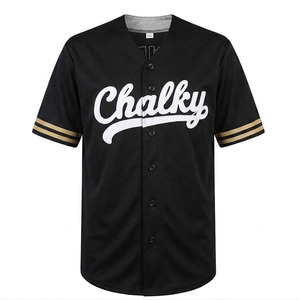 Camiseta de Béisbol Personalizada con Botones, Talla Estadounidense, Unisex, 100% Poliéster, Logotipo y Nombre Bordados, Secado Rápido - Product Image 1