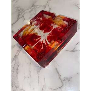 Cenicero de Madera y Resina Hecho a Mano de Lujo, Elegante Decoración para Mesa de Fumadores - Product Image 3