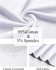 T-shirt essentiel pour femme grande taille, maille légère, surface douce, respirant, extensible, coupe confortable, toucher lisse, mouvements quotidiens, forme fraîche - Product Image 4