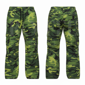 Hot Sale <b>Top</b> Quality Custom Relaxed Fitted Camouflage Cargo Pants Cotton Blend Multi Pocket Casual Outdoor Workwear Trousers - Product Image 4
