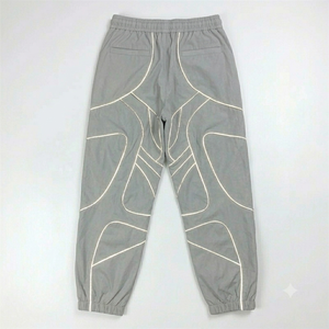 Conjunto Deportivo de Chaqueta y Pantalones de Poliéster Tejido para Hombre, Color Gris Reflectante, de Alta Calidad, con Capucha, de Secado Rápido, para Otoño - Product Image 5