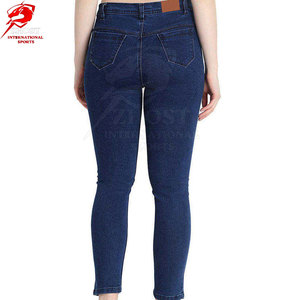 Jeans Cómodos de Corte Ajustado para Mujer, Material Elástico Flexible, Bolsillos, Cintura Media, Cierre de Botón y Cremallera, Prendas Elegantes - Product Image 3