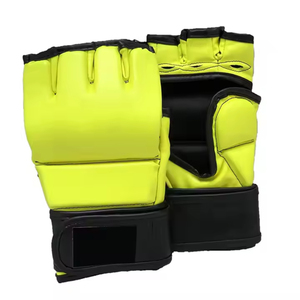 Guantes de Sparring MMA de Cuero Vegano con Diseño Personalizado, Guantes de MMA de Medio Dedo de Piel de Vaca de Primera Calidad al por Mayor - Product Image 1