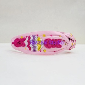 Diademas bordadas hechas a mano de diseñador para mujeres y niños, accesorio de moda multicolor para el Día de San Valentín y Halloween - Product Image 5