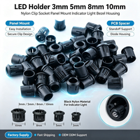Support LED FYX 3mm 5mm 8mm 10mm – Clip en nylon, support de panneau, logement pour voyant lumineux, boîtier, entretoise PCB, support de diode