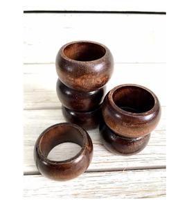 Anillo de Servilleta de Madera Clásico con Artesanía Única para una Presentación Elegante en el Comedor Durante Banquetes y Bodas - Product Image 1