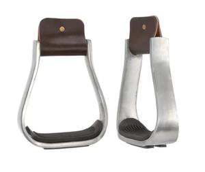 Estribos de Aluminio Premium con Cuero y Almohadillas de Goma Antideslizantes, Diseño Ecuestre Clásico y Ligero para Entrenamiento de Equitación, Venta al Por Mayor - Product Image 5