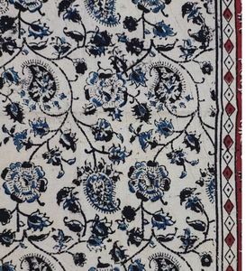 ชุดผ้าปูที่นอนลายดอกไม้พิมพ์ลายแบบ Kalamkari สุดหรู สำหรับบ้านและห้องรับแขก ราคาพิเศษจากผู้ส่งออก - Product Image 3