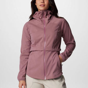 <b>Women</b> Softshell <b>Jacket</b> Waterproof Breathable Zip Up Outdoor Winter Coat Hooded <b>Lightweight</b> Layering <b>Jacket</b> - Product Image 1