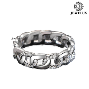 Jewelux 925 <b>Silver</b> 18K Gold Plated Cocktail <b>Ring</b> with <b>Emerald</b> Cut Channel Setting Geometric Luxury Unisex Design From India - Product Image 1