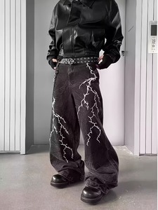 กางเกงยีนส์ทรงตรงสำหรับผู้ชายจากโรงงานโดยตรง ทนทาน ใส่ได้ทุกวัน - Product Image 3