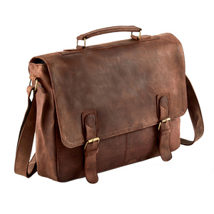 Sac messager en cuir pleine fleur avec sangle réglable et fermeture éclair, portable pour les trajets quotidiens et les voyages d'affaires - OEM/Vente en gros - Product Image 3