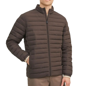 Mens Best Selling Lightweight Puffer <b>Jacket</b> Water Resistant Windproof Stand Collar Zipper Winter Outdoor <b>Jacket</b> - Product Image 1