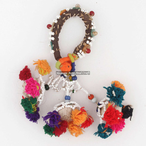 Bracelet artisanal indien tribal gitan, bracelets gitans antiques, vintage, afghan, banjara, kuchi, artisanat tribal ethnique perlé - Product Image 5