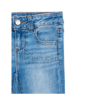 Relevo - Jeans de Mezclilla de Pierna Recta para Hombre, Corte Regular Informal de Algodón, Cintura Media, Color Sólido, Estilo Moderno - Product Image 6
