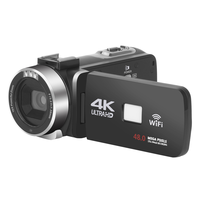 Videocámara 4K Personalizable con Sensor CMOS de 48MP para Principiantes, Regalo para Niños, Pantalla Táctil de 3.0 Pulgadas, Cámara Web WiFi con Zoom de 18X y Visión Nocturna