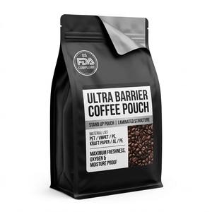 Bolsas de Empaque para Café con Fondo Cuadrado Personalizadas, Grado Alimenticio, para Nueces y Granos, con Cierre Superior y Serigrafía - Product Image 6