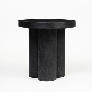 Kusum Art Modern Modern Wooden End Table for Living Room, Handmade <b>Rustic</b> Side Table, Bedroom Furniture - Product Image 2
