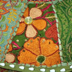 Bohemian Embroidered Floral Round Floor <b>Pillow</b> Cover Cotton Linen <b>Decorative</b> <b>Throw</b> Pouf Cushion for Living Room Bedroom - Product Image 2