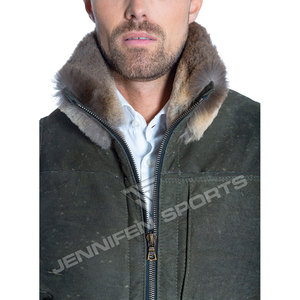 Chaleco de Caza y Pesca Ligero con Logotipo Personalizado, Hecho de Cuero Vacuno Genuino con Forro Interior - Product Image 3
