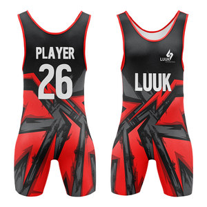 Singlet de Lucha Libre para Hombre OEM, Diseño Personalizado, Impresión por Sublimación, Ligero, de Secado Rápido y Transpirable, Ropa Deportiva para Equipos de Lucha Libre - Product Image 6