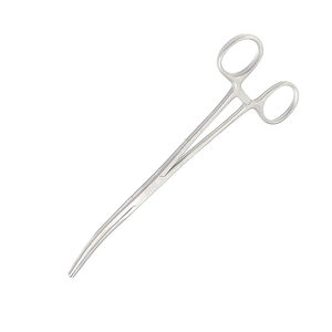 คีมหนีบหลอดเลือดโค้งยาวแบบขายส่ง ผลิตจากเหล็กกล้าไร้สนิมเยอรมัน ขนาด 8 นิ้ว คีมผ่าตัดทั่วไปทางการแพทย์ ราคาถูกที่สุด รับผลิตแบบ OEM - Product Image 4