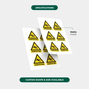 Custom Industrial High Adhesive Vinyl <b>Labels</b> Waterproof Equipment Machinery Asset <b>Stickers</b> - Product Image 4