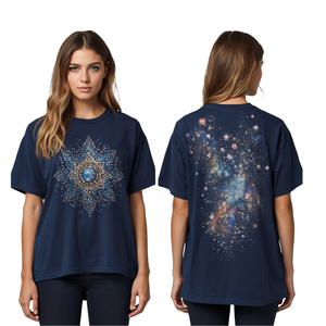 Camiseta Galaxy con Pedrería de Alta Calidad para Hombre, Estilo Casual Oversize - Product Image 2