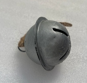 Handmade <b>Silver</b> Iron Cow Bell With Jute Rope Hanging Decorative Rustic Farmhouse Outdoor Garden Accent Piece - Product Image 5