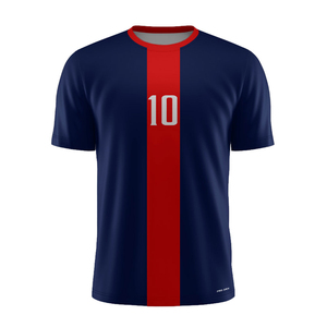 Maillot de football de qualité supérieure, logo d'équipe personnalisable, respirant, manches courtes, évacuation de l'humidité, pour match et entraînement - Product Image 1