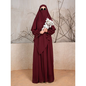 Nouvelles robes pour femmes, best-sellers : Abaya brodée, hijab, robe musulmane, kimono, robe longue ample à manches longues, ensemble Abaya arabe de Dubaï pour l'Aïd. - Product Image 1