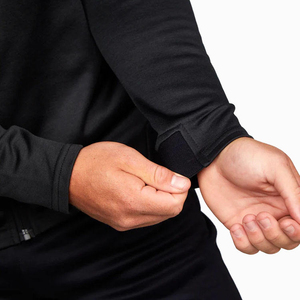 Conjunto de Sudadera Unisex Negra con Cierre de Cremallera, Manga Larga, Patrón Geométrico, Ropa Deportiva Casual, Bolsillos Laterales, Corte Holgado - Product Image 5
