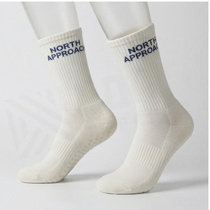 Chaussettes North Apple Crew blanches avec imprimé lettres, en coton respirant, pour usage quotidien, décontractées, pour adultes, été - Product Image 3