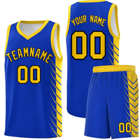Tenue de basketball respirante côtelée en tissu mesh personnalisable, service OEM, logo d'équipe, numéros, ensemble short et maillot, protection UPF 50, antibactérien