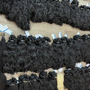 Paquete de Cabello Natural Virgen de Primera Calidad, 100% Cabello Humano Vietnamita, Extensiones de Cabello con Trama Ondulada Natural, Disponible en Cabello Grueso y con Puntas Rellenas - Product Image 1