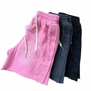 Shorts décontractés pour hommes 2026, de haute qualité, délavés, effet soleil, coupe ample, style vintage, streetwear, déchirés, effet délavé à l'acide - Product Image 1